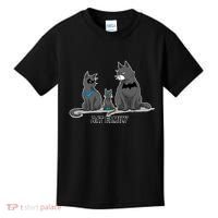 Batfamily Bat Cat Family Cartoon Spoof Kids T-Shirt thumb 0