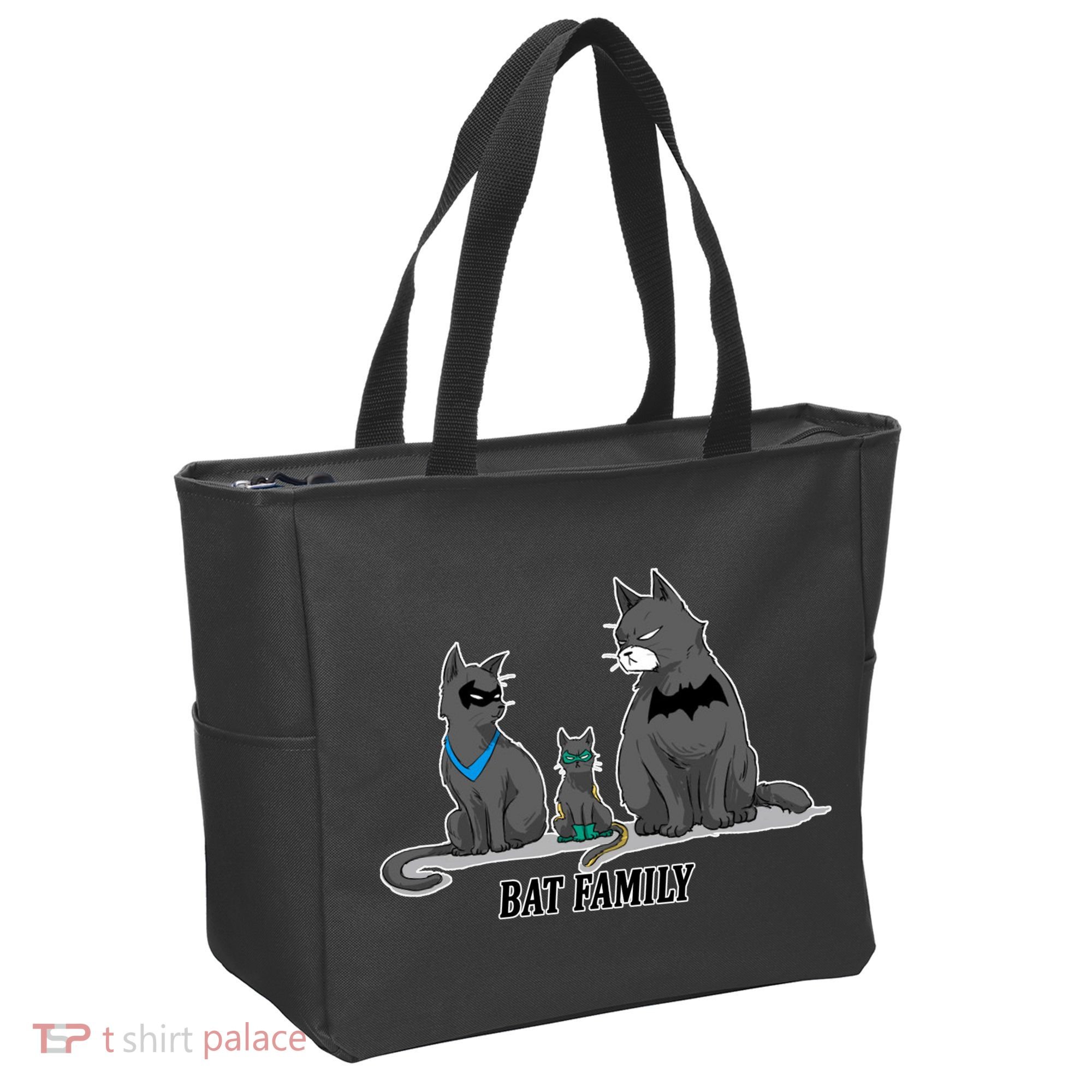 Batfamily Bat Cat Family Cartoon Spoof Tote Bag