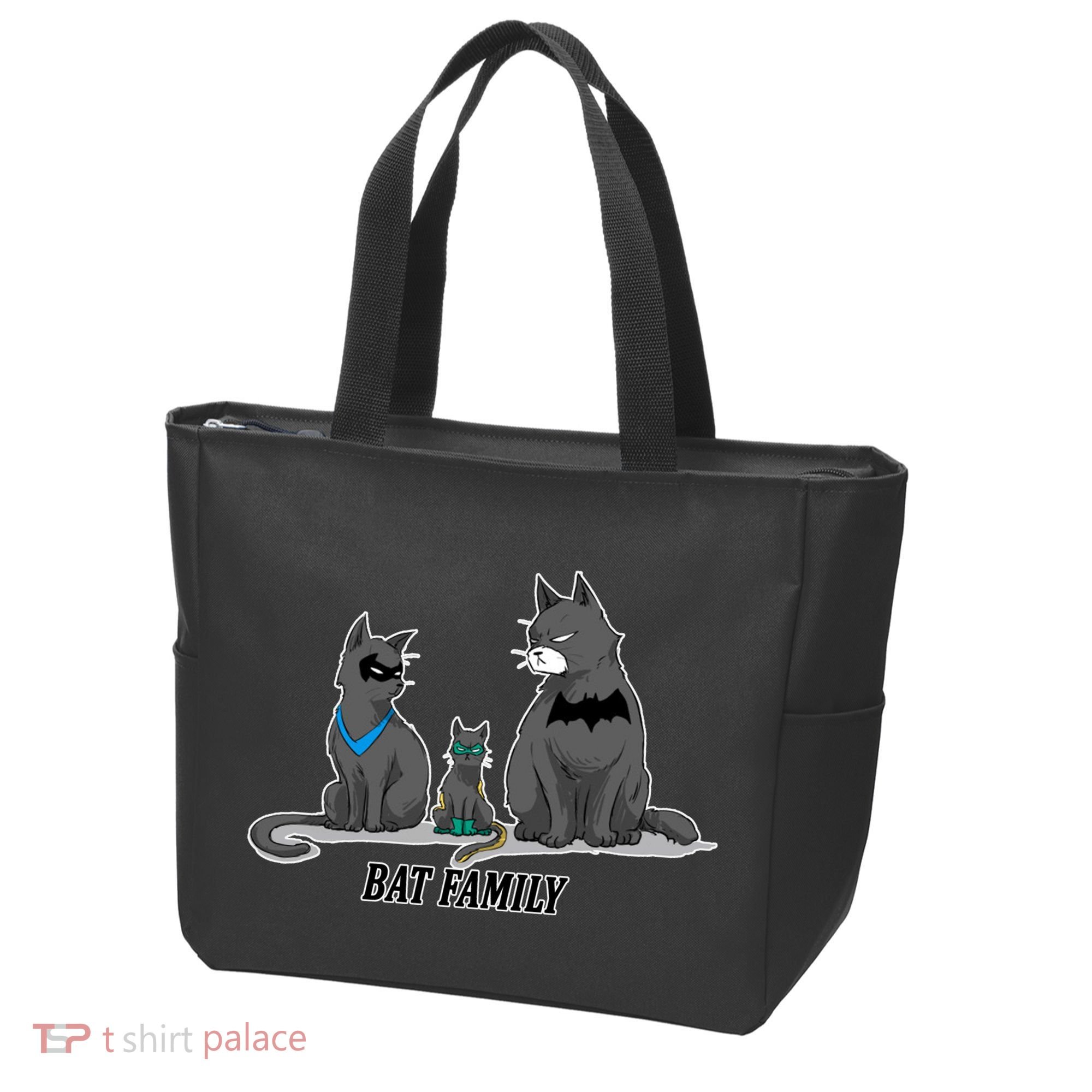 Batfamily Bat Cat Family Cartoon Spoof Tote Bag