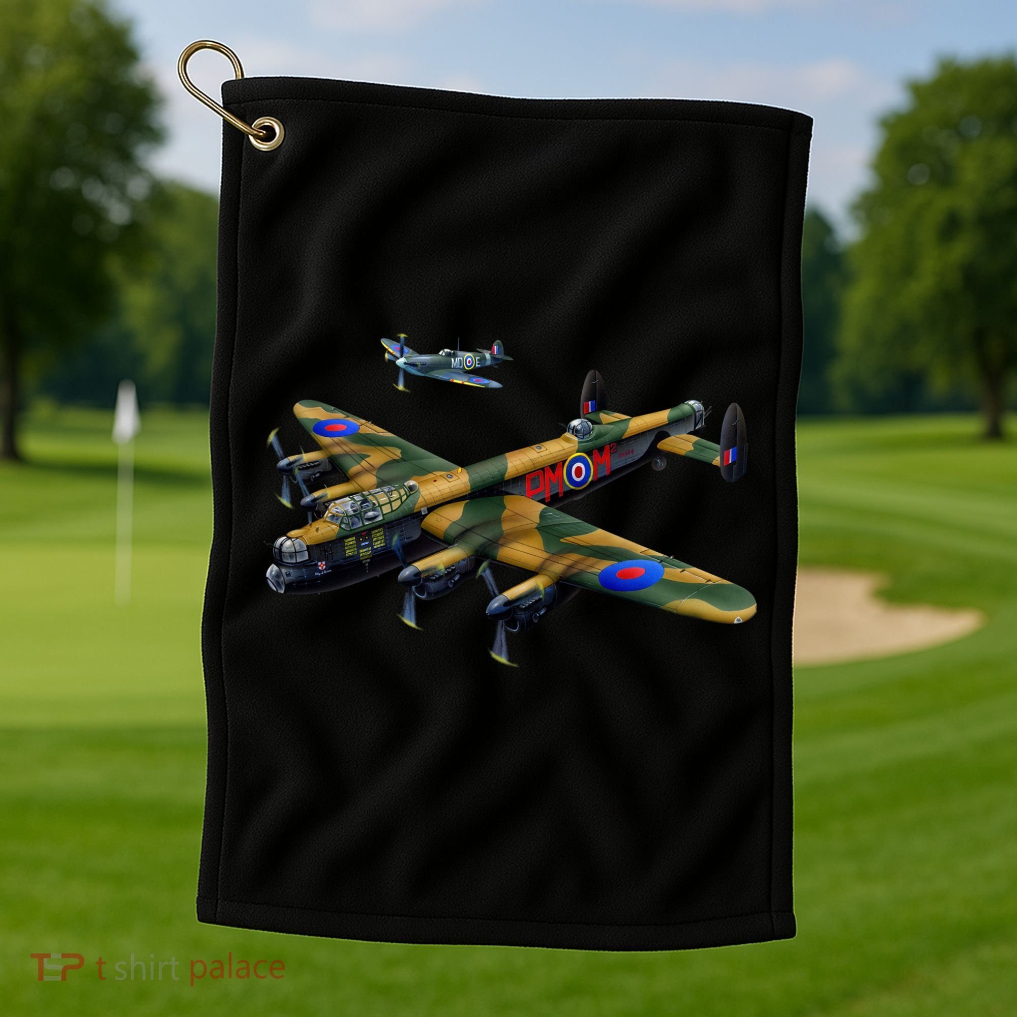 Battle of Britain Airforce War Plane Golf Towel