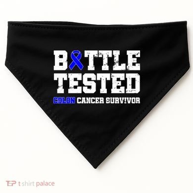 Battle Tested Colon Cancer Survivor USA-Made Doggie Bandana