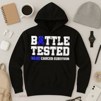 Battle Tested Colon Cancer Survivor Hoodie thumb 3