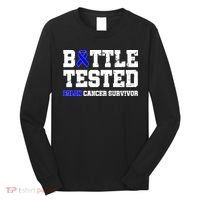 Battle Tested Colon Cancer Survivor Long Sleeve Shirt thumb 0