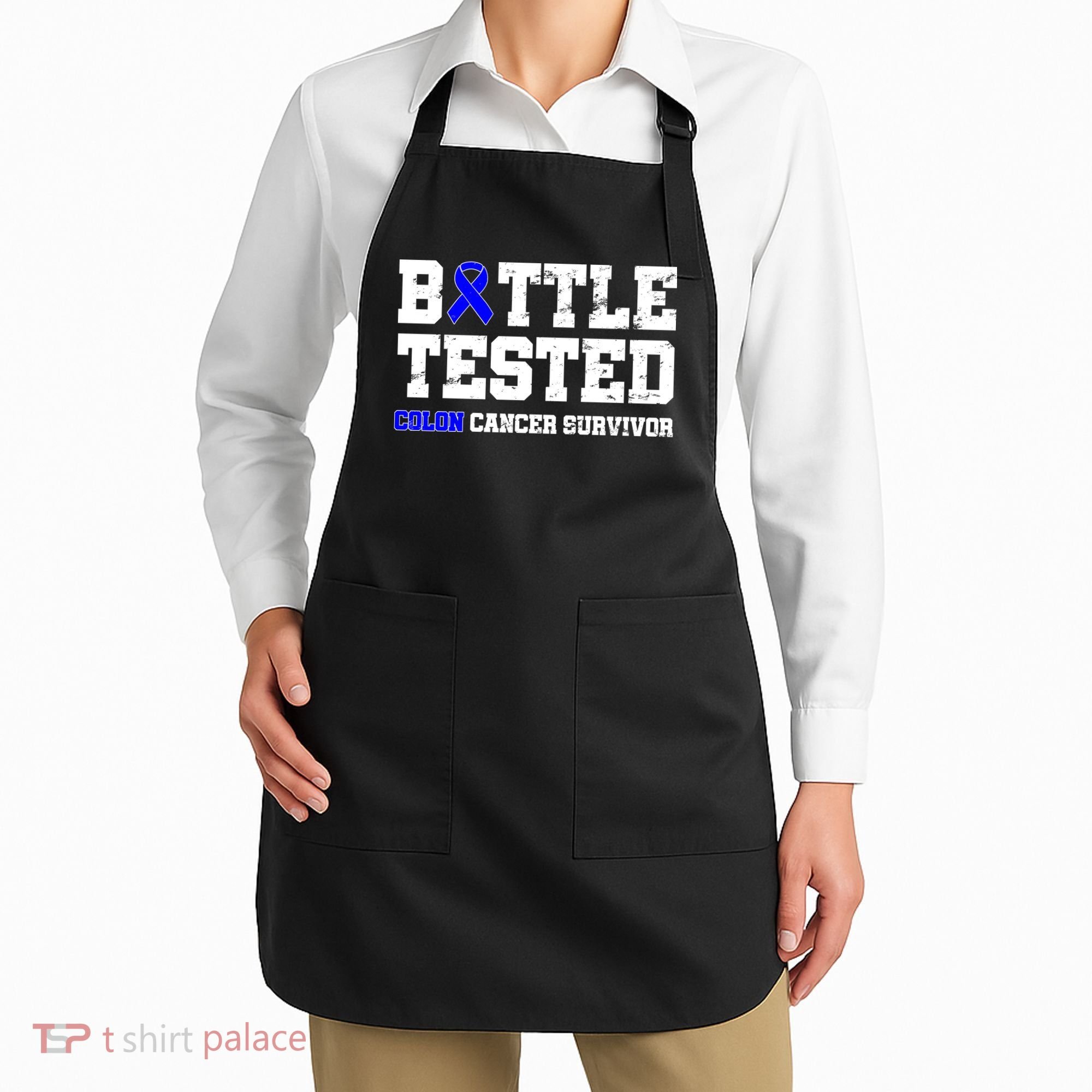 Battle Tested Colon Cancer Survivor Apron