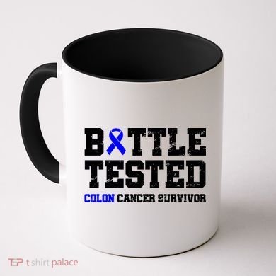 Battle Tested Colon Cancer Survivor Coffee Mug