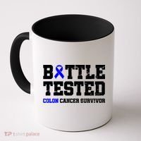 Battle Tested Colon Cancer Survivor Coffee Mug thumb 0
