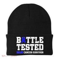 Battle Tested Colon Cancer Survivor Beanie thumb 0