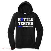 Battle Tested Colon Cancer Survivor Women's Hoodie thumb 0