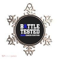 Battle Tested Colon Cancer Survivor Ornament thumb 0