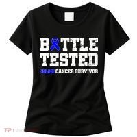 Battle Tested Colon Cancer Survivor Women's T-Shirt thumb 0