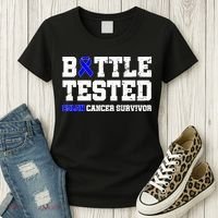 Battle Tested Colon Cancer Survivor Women's T-Shirt thumb 3