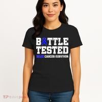 Battle Tested Colon Cancer Survivor Women's T-Shirt thumb 4