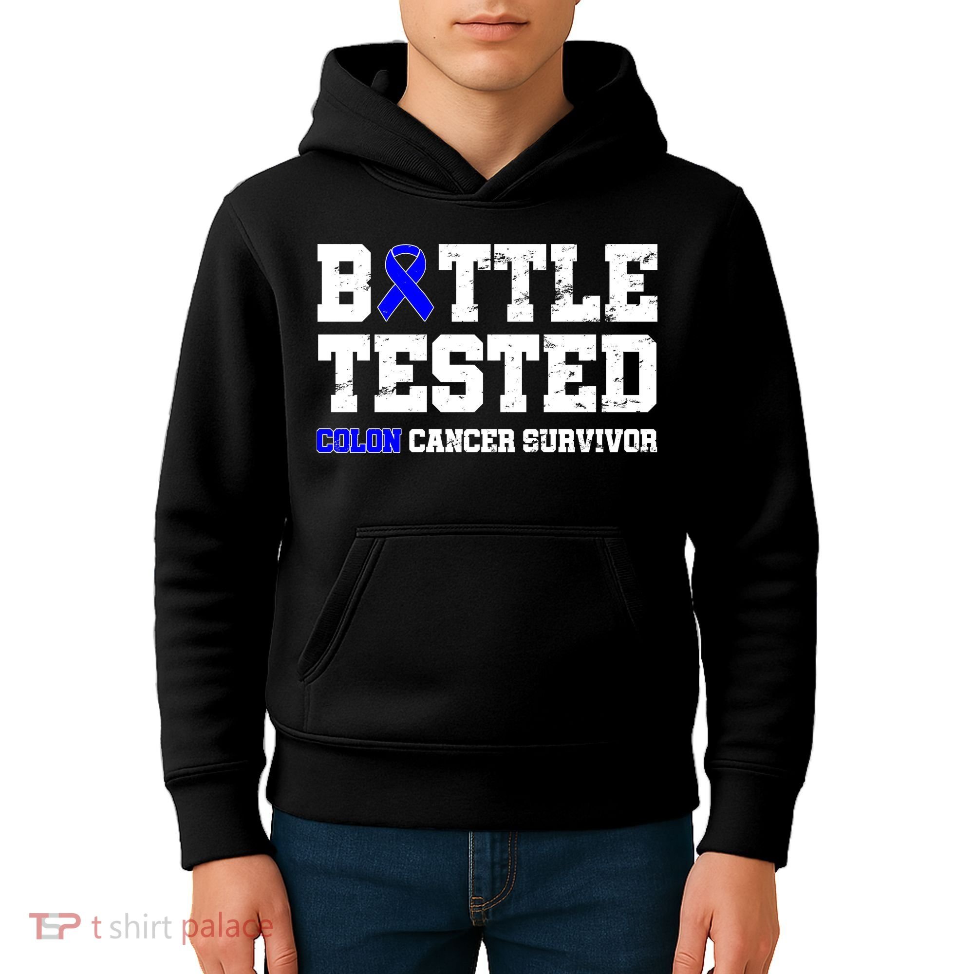 Battle Tested Colon Cancer Survivor Kids Hoodie