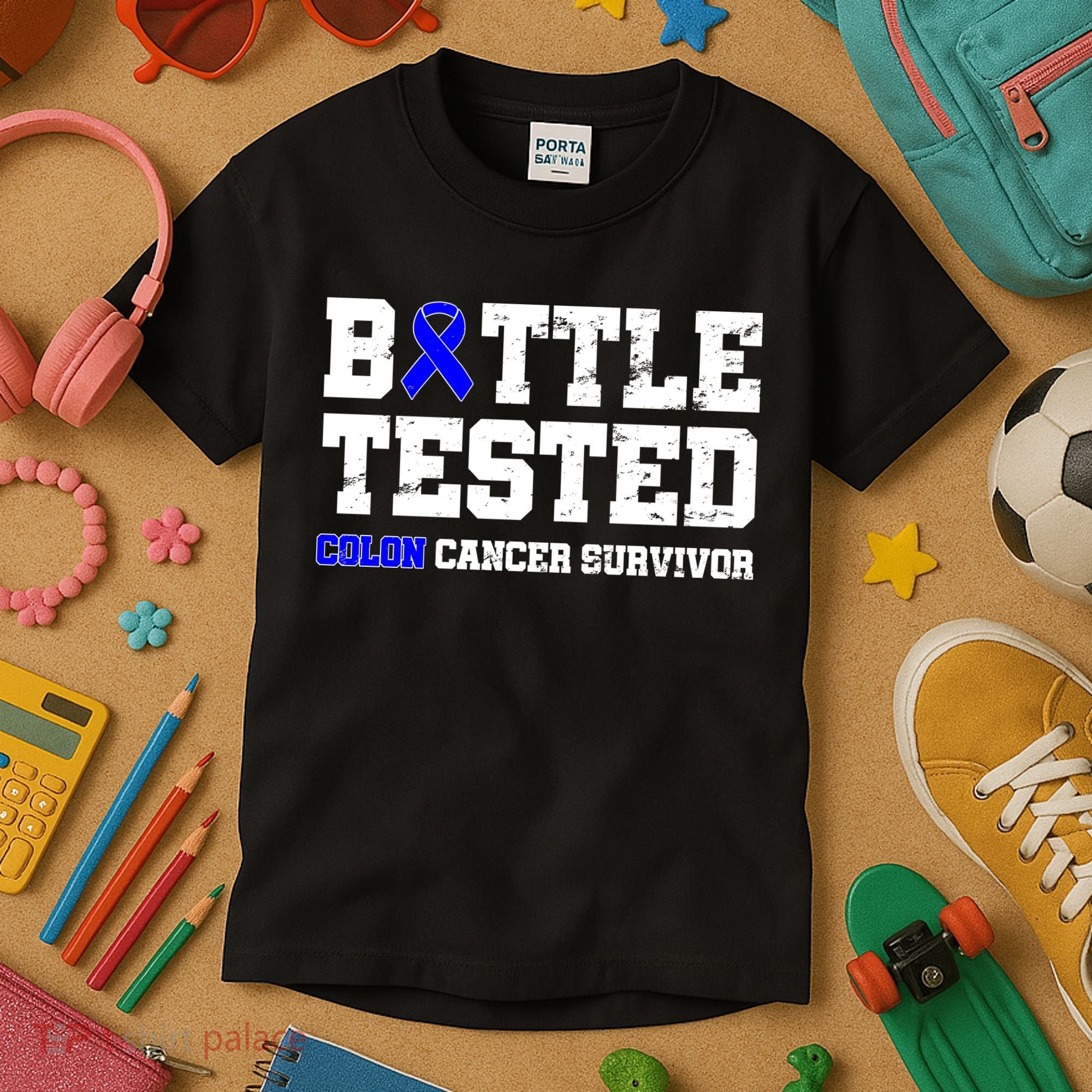 Battle Tested Colon Cancer Survivor Kids T-Shirt