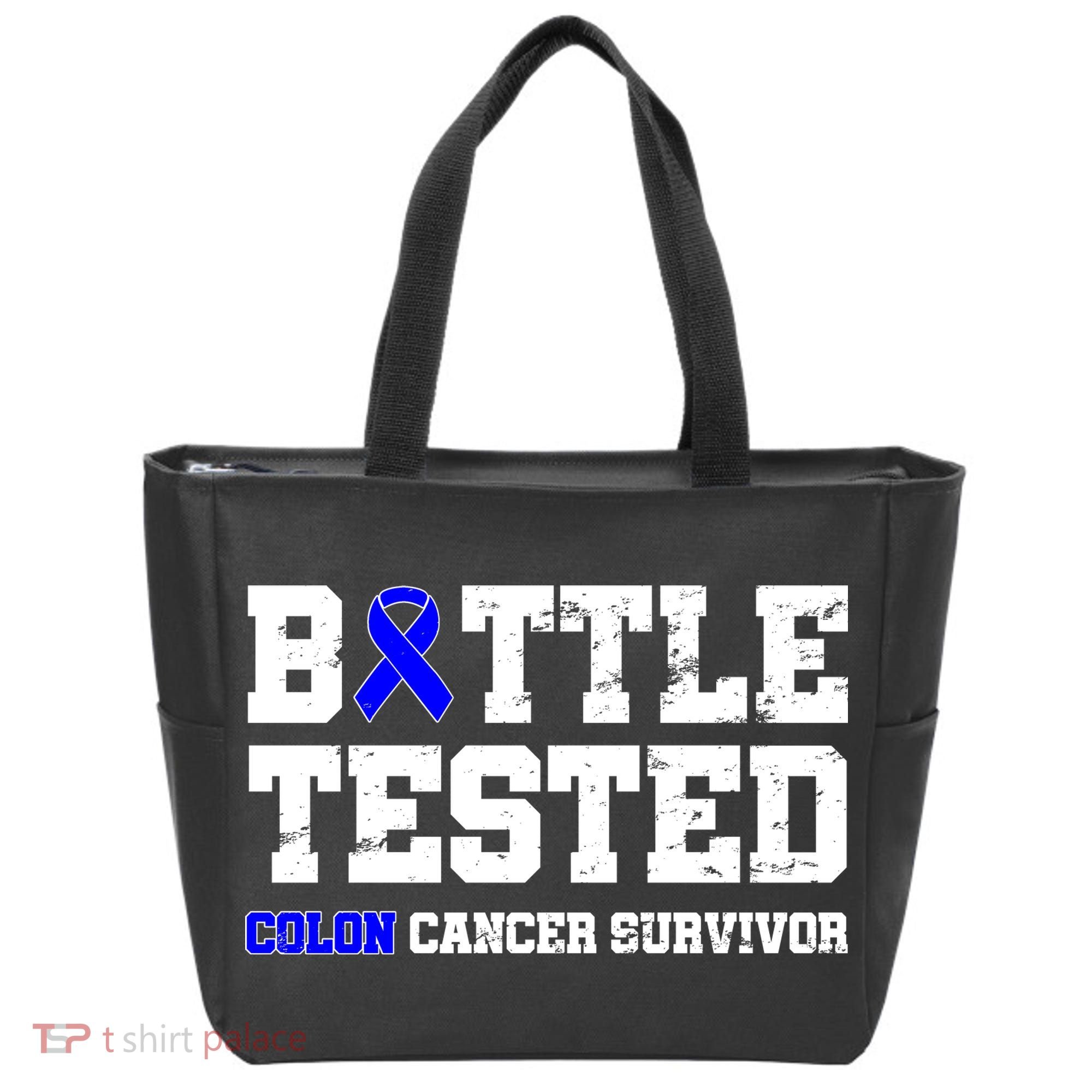 Battle Tested Colon Cancer Survivor Tote Bag