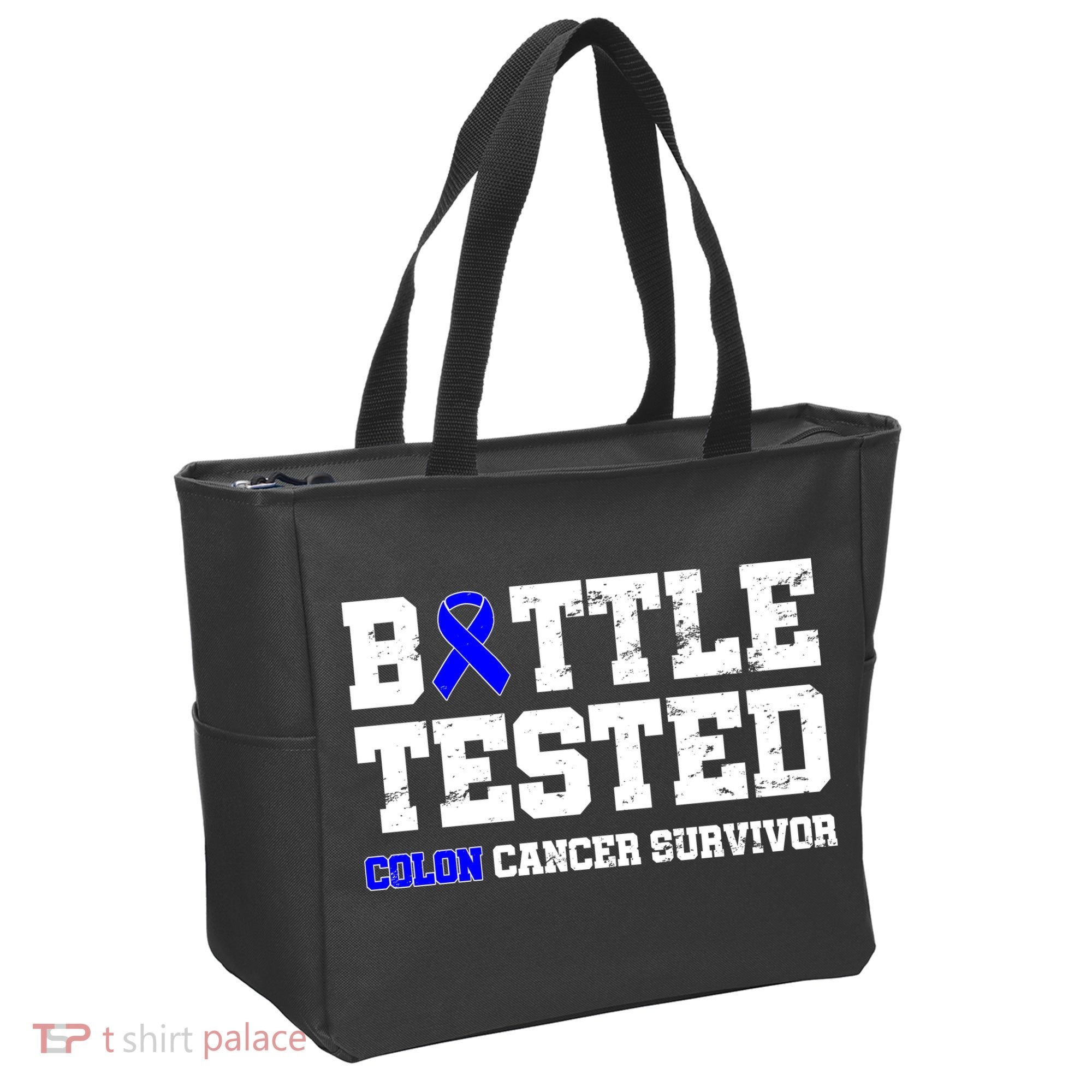 Battle Tested Colon Cancer Survivor Tote Bag