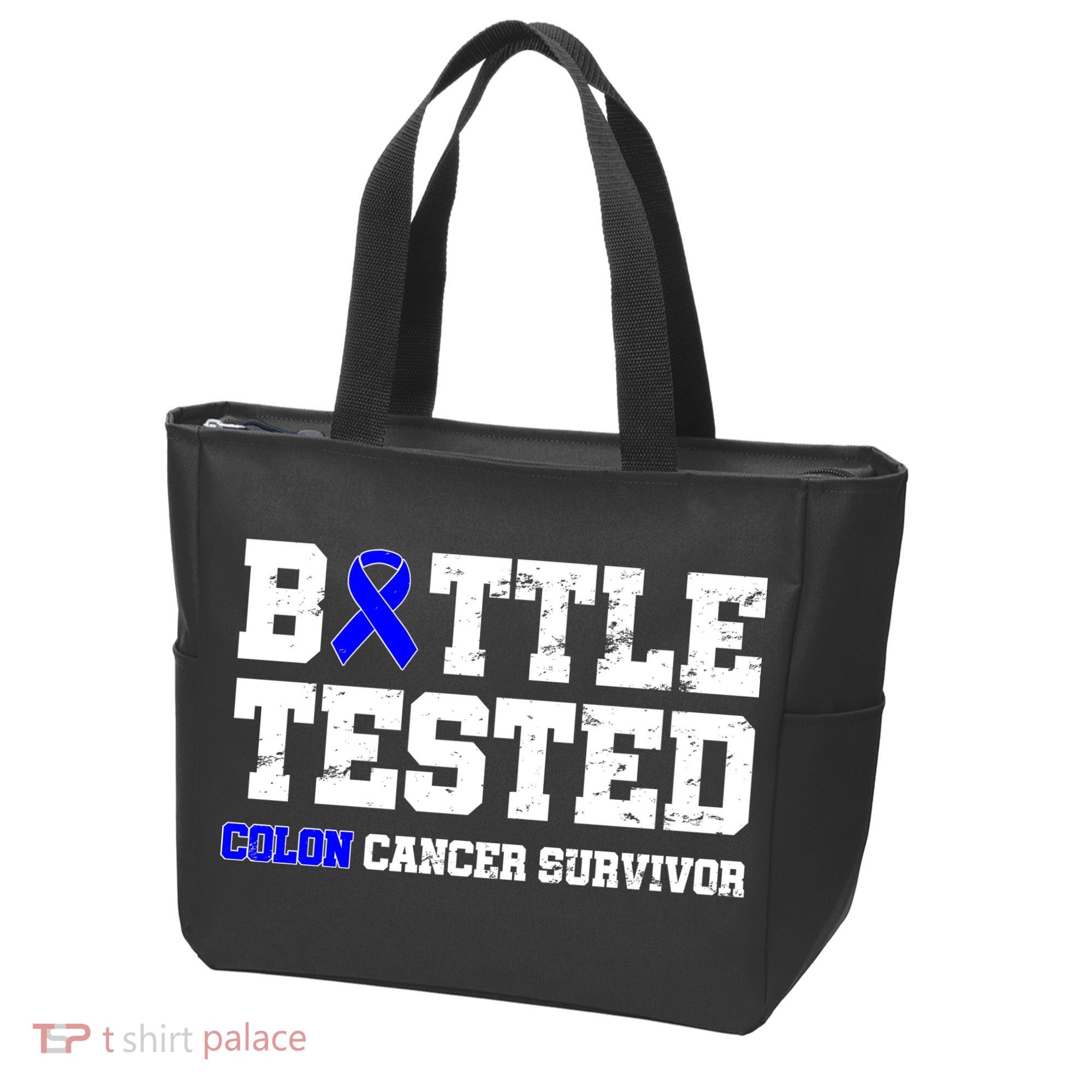 Battle Tested Colon Cancer Survivor Tote Bag