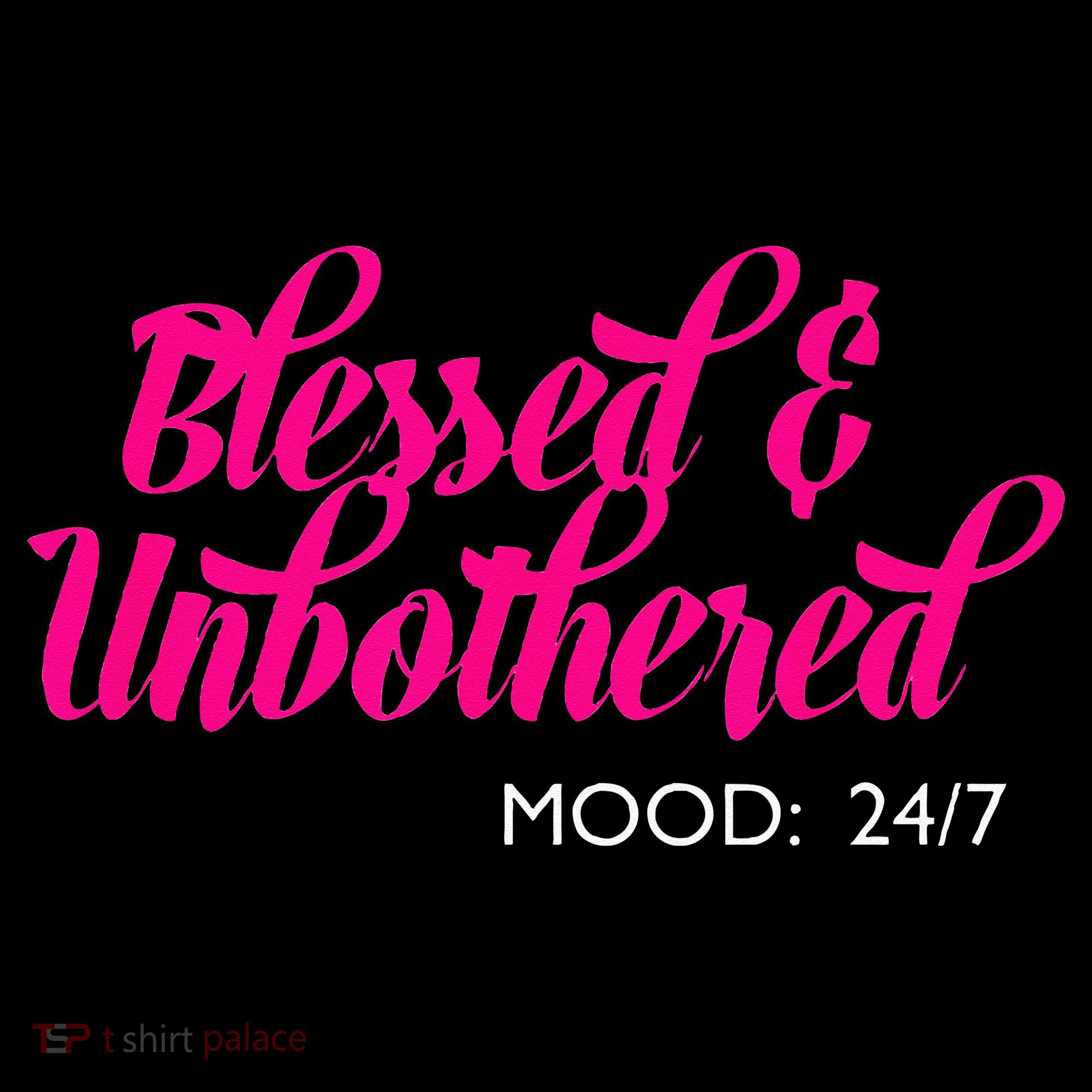 Blessed And Unbothered My Mood Christian Bucket Hat