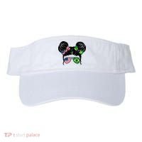Brazil And United States Flag Messy Bun Visor thumb 0