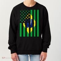 Brazil American USA Flag Brazilian Pride Women's Sweatshirt thumb 0
