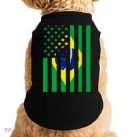 Brazil American USA Flag Brazilian Pride Doggie Tank thumb 0