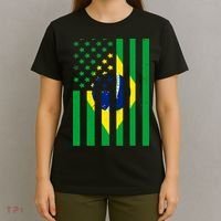 Brazil American USA Flag Brazilian Pride T-Shirt thumb 4