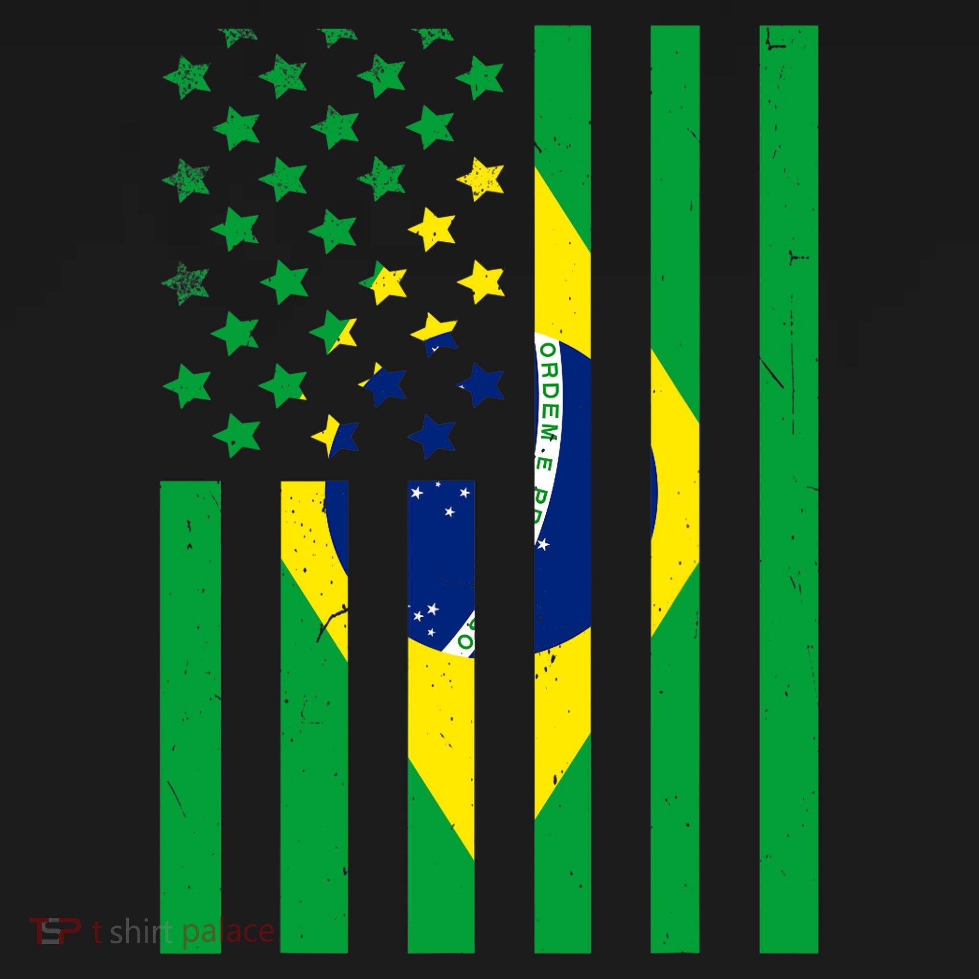 Brazil American USA Flag Brazilian Pride Women's Hoodie