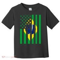 Brazil American USA Flag Brazilian Pride Toddler T-Shirt thumb 0