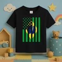 Brazil American USA Flag Brazilian Pride Toddler T-Shirt thumb 3