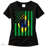 Brazil American USA Flag Brazilian Pride Women's T-Shirt thumb 0