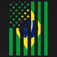 Brazil American USA Flag Brazilian Pride Women's T-Shirt thumb 6