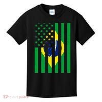 Brazil American USA Flag Brazilian Pride Kids T-Shirt thumb 0