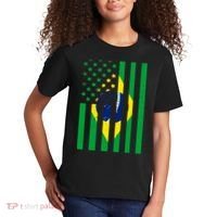 Brazil American USA Flag Brazilian Pride Kids T-Shirt thumb 2