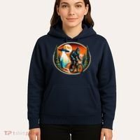 Bigfoot Alien Ufo Bicycle Ride Sasquatch On Bicycle Hoodie thumb 5