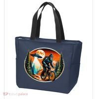 Bigfoot Alien Ufo Bicycle Ride Sasquatch On Bicycle Tote Bag thumb 3