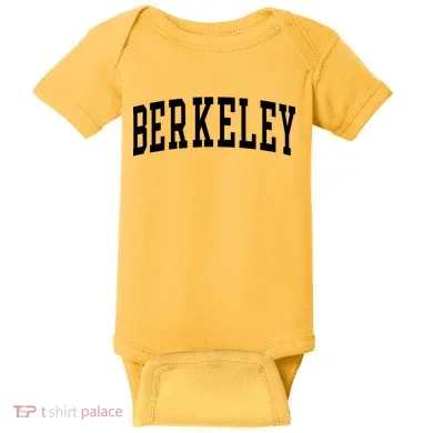 Berkeley Arched Varsity Baby Bodysuit