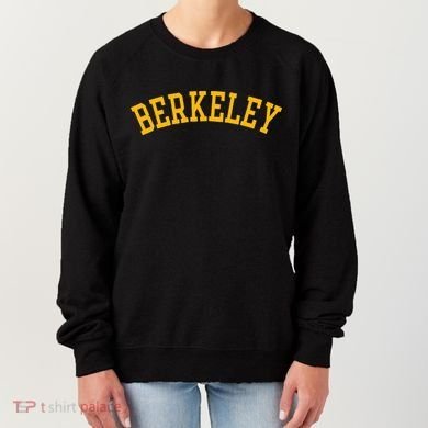Berkeley Arched Varsity Text Yellow Berkeley Women's Sweatshirt