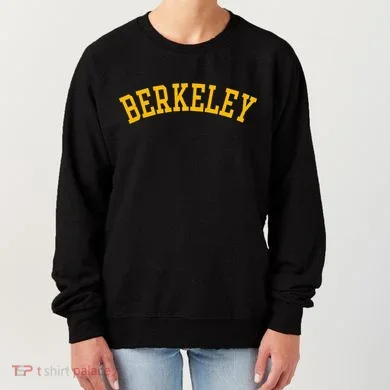 Berkeley Arched Varsity Text Yellow Berkeley Women's Sweatshirt