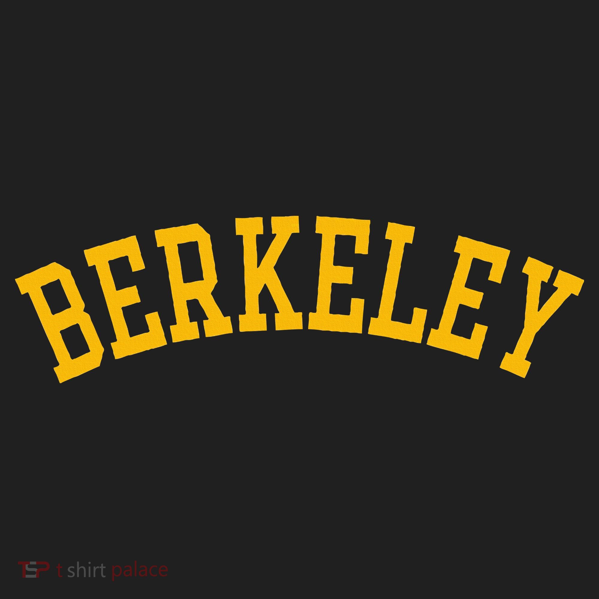Berkeley Arched Varsity Text Yellow Berkeley Women's Sweatshirt
