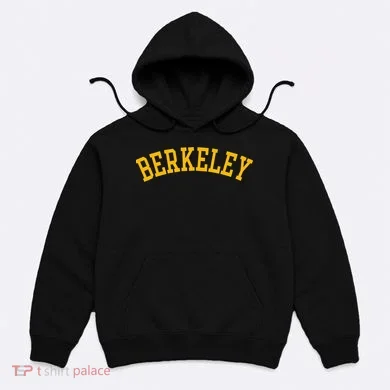 Berkeley Arched Varsity Text Yellow Berkeley Hoodie