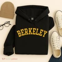 Berkeley Arched Varsity Text Yellow Berkeley Hoodie thumb 4