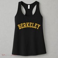 Berkeley Arched Varsity Text Yellow Berkeley Women's Tank Top thumb 3