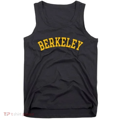 Berkeley Arched Varsity Text Yellow Berkeley Tank Top