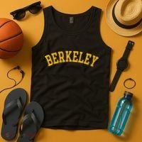 Berkeley Arched Varsity Text Yellow Berkeley Tank Top thumb 4