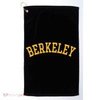 Berkeley Arched Varsity Text Yellow Berkeley Golf Towel thumb 0