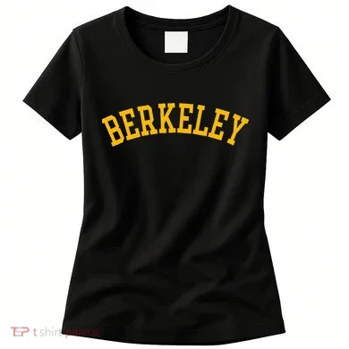 Berkeley Arched Varsity Text Yellow Berkeley Women's T-Shirt