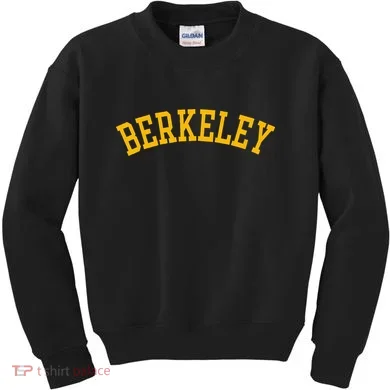 Berkeley Arched Varsity Text Yellow Berkeley Kids Sweatshirt