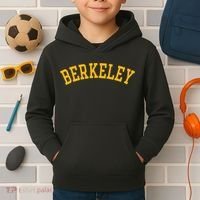 Berkeley Arched Varsity Text Yellow Berkeley Kids Hoodie thumb 2