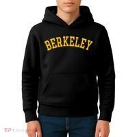 Berkeley Arched Varsity Text Yellow Berkeley Kids Hoodie thumb 4
