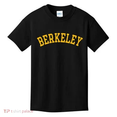 Berkeley Arched Varsity Text Yellow Berkeley Kids T-Shirt